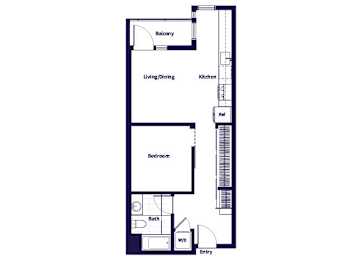 Floor Plan  A04 Floorplan at Idea1 Apartments in in San Diego CA