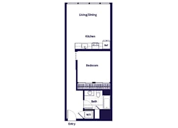 Floor Plan  A06 Floorplan at Idea1 Apartments in in San Diego CA