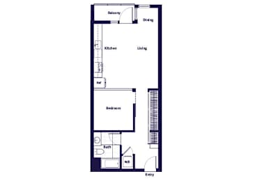 Floor Plan  A07 Floorplan at Idea1 Apartments in in San Diego CA