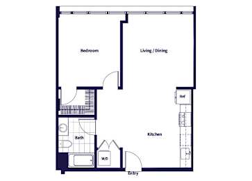 Floor Plan  A16 Floorplan at Idea1 Apartments in San Diego CA
