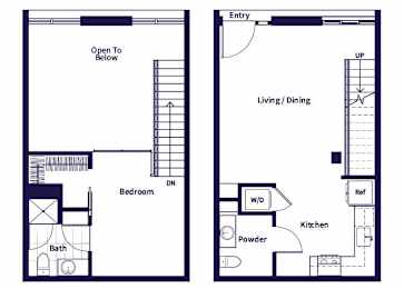Floor Plan  A17L Floorplan at Idea1 Apartments in San Diego CA