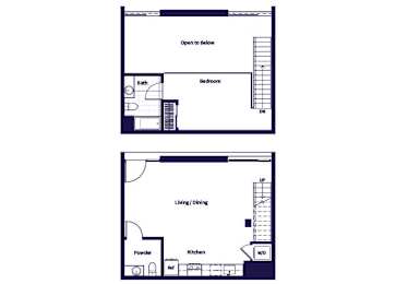 Floor Plan  A24L Floorplan at Idea1 Apartments in San Diego CA