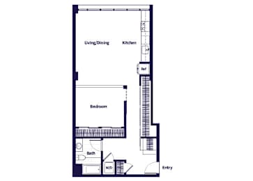 Floor Plan  A27 Floorplan at Idea1 Apartments in San Diego CA