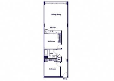 Floor Plan  B01 Floorplan at Idea1 Apartments in San Diego CA