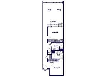 Floor Plan  B03 Floorplan at Idea1 Apartments in San Diego CA