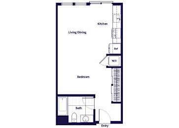 Floor Plan  S01 Floorplan at Idea1 Apartments in San Diego CA