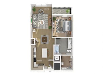 Floor Plan  A06 Floorplan Image at The Belhaven Apartments in Alexandria, VA
