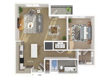 Floor Plan  A09 Floorplan Image at The Belhaven Apartments in Alexandria, VA
