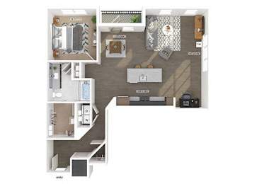 Floor Plan  A10 Floorplan Image at The Belhaven Apartments in Alexandria, VA
