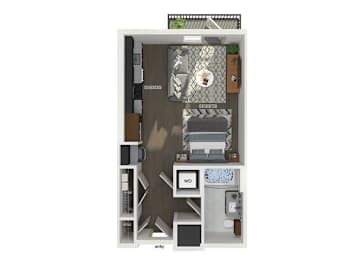 Floor Plan  S01 Floorplan Image at The Belhaven Apartments in Alexandria, VA