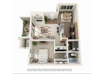 Floor Plan  1 Bedroom Casita Renovated