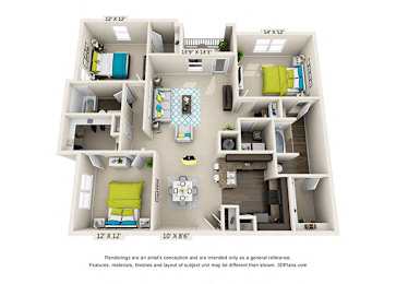 Floor Plan  Hawthorne-at-Concord-C1_3 bedroom 2 bath