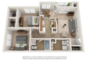 Floor Plan options at Villages at Carver in Atlanta, Georgia
