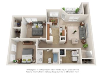Floor Plan options at Villages at Carver in Atlanta, Georgia
