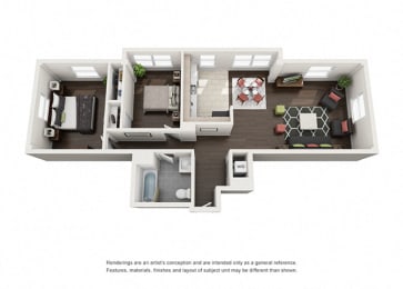Dominion two bedroom floor plan