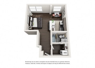 Dominion studio floor plan