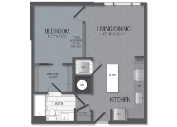 M.1A4 Floor Plan at TENmflats, Columbia, MD, 21044