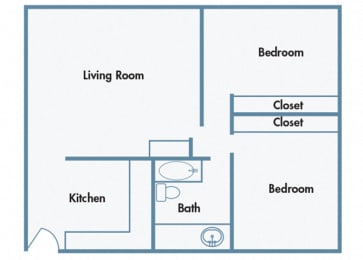 910 Penn Apartments - B1 - 2 bedroom and 1 bath