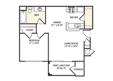 Aspire Floor Plan at Stonebridge Ranch Apartments, Chandler, AZ, 85225