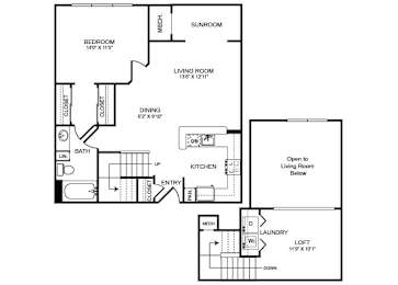 Floor Plan  A2LS floor plan at The Montgomery