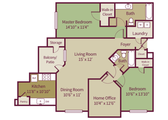 Floor Plan  Breckenridge Condominiums Canyon Floor Plan