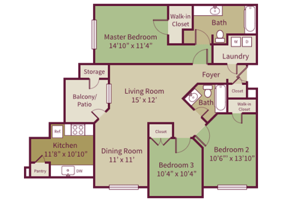 Floor Plan  Breckenridge Condominiums Redstone Floor Plan