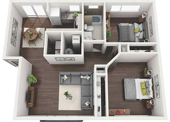 Floor Plan  2x1 Flat AM