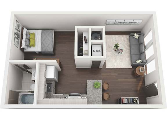 Floor Plan  Studio Apartment