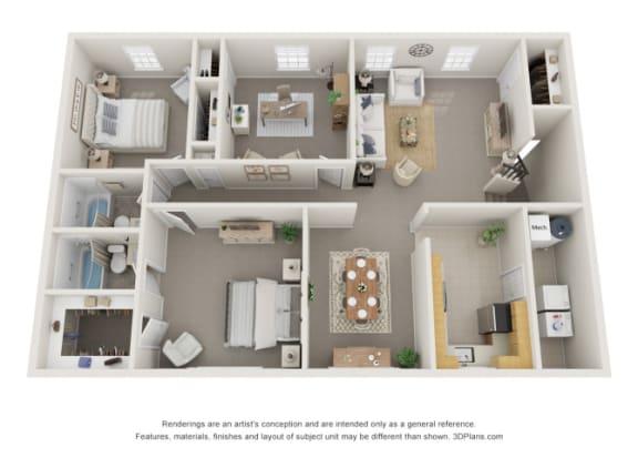 Floor Plan  Haygood Halls_Hawthorne Floor Plan