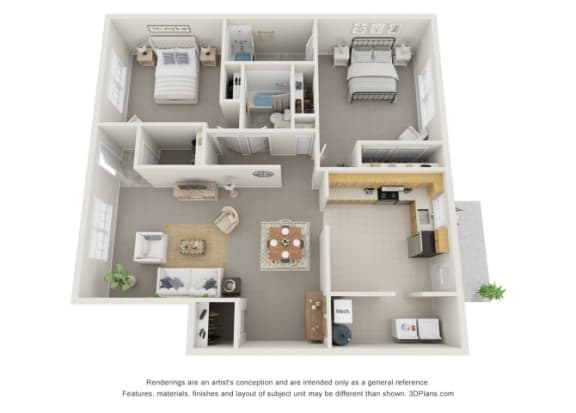 Floor Plan  Haygood Halls_Lexington II Floor Plan