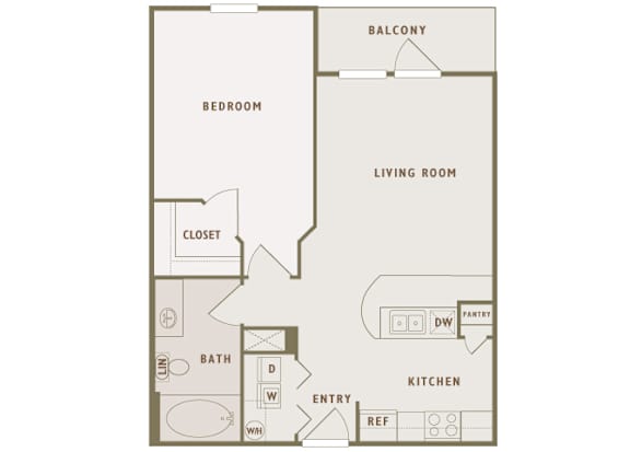 Monterra Las Colinas - A1 - 1 bedroom - 1 bath