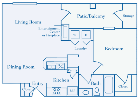 Lantern Woods - A2 - The Cape Cod - 1 bedroom - 1 bath