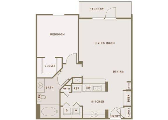 Monterra Las Colinas - A3 - 1 bedroom - 1 bath