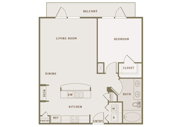 Monterra Las Colinas - A5 - 1 bedroom - 1 bath