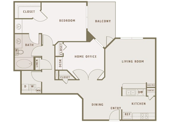 Monterra Las Colinas - A8 - 1 bedroom - 1 bath