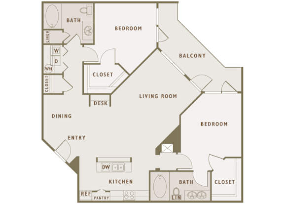 Monterra Las Colinas - B4 - 2 bedroom - 2 bath