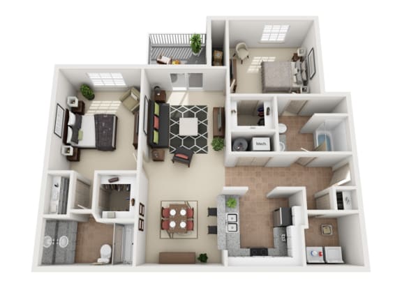 Evergreen Two Bedroom And Two Bathroom Floorplan Evergreen Two Bedroom And Two Bathroom Floorplan