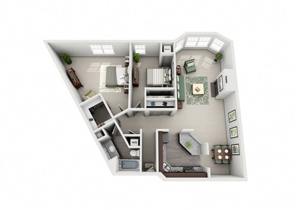 Meridian Pointe Apartment Homes - 2 Bedroom 1 Bath Apartment Meridian Pointe Apartment Homes - 2 Bedroom 1 Bath Apartment