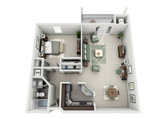 Meridian Pointe Apartment Homes - 1 Bedroom 1 Bath Apartment