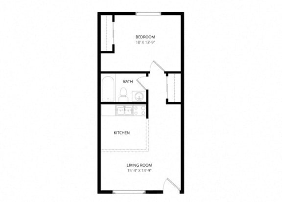 Floor Plan  College View Apartments - Floorplan