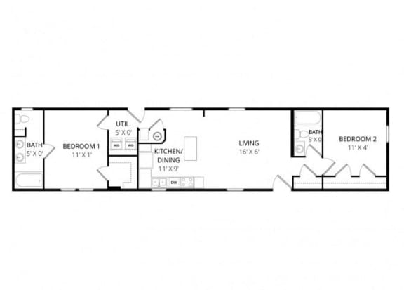 Four Seasons Apartments - Floorplan
