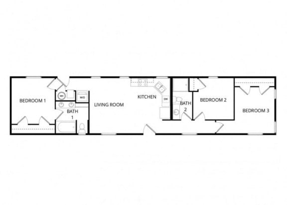 Four Seasons Apartments - Floorplan