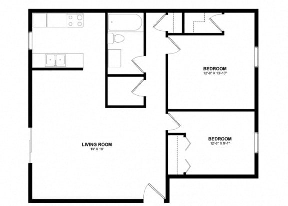 Floor Plan  Deer Park Apartments - Floorplan