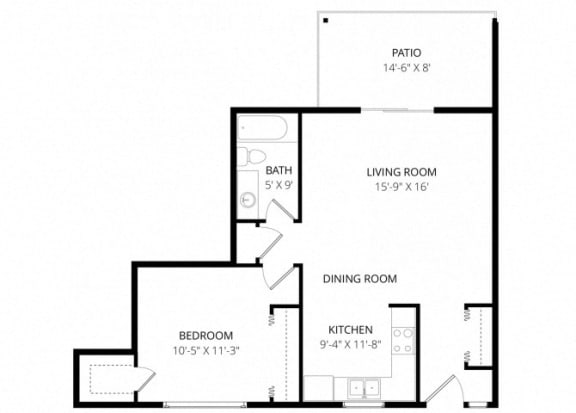 Bay Arms Apartments - Floorplan