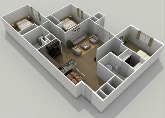 chestnut 3 bedroom 2 bathroom floor plan
