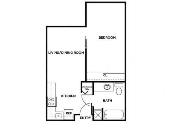 1 2 Bedroom Apartments in Federal Way WA Floor Plans