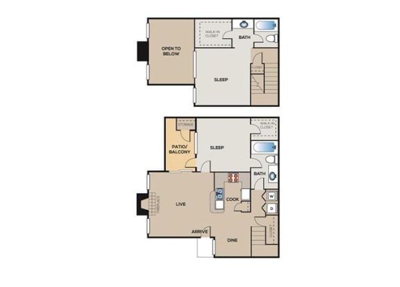 Floor Plan  C1 - TOWNHOME