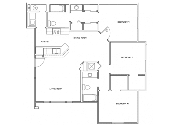 3 Bedroom Floor Plan