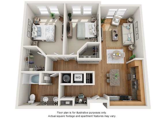 Kobber floor plan Kobber floor plan at Element 47 by Windsor, Denver, CO