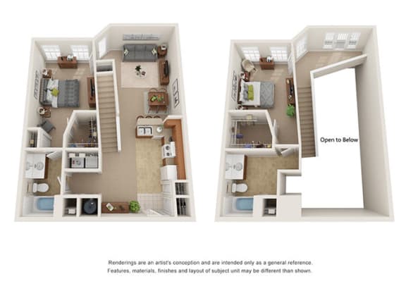 Floor Plan options at Villiages at Carver in Atlanta, Georgia